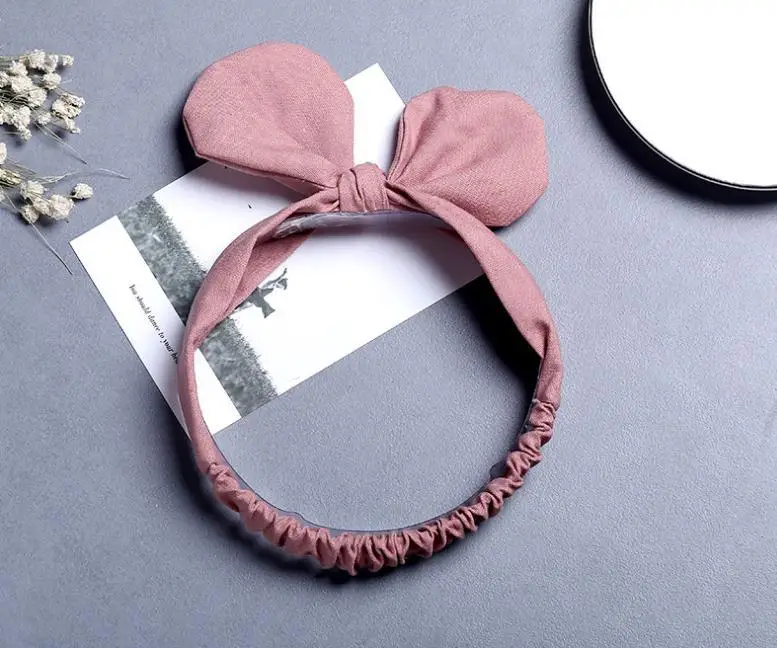 New Mickey Ears Headband Cartoon Minnie ears christmas Headband Bow Modeling Girl Hair Accessories Birthday Party Celebration