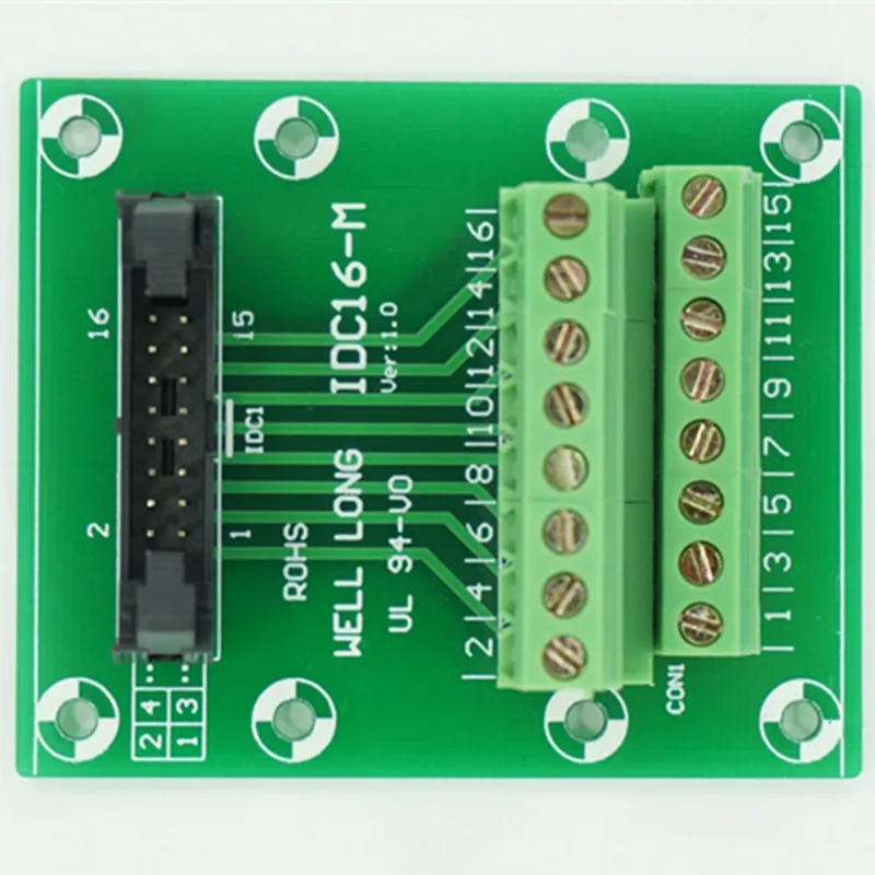 IDC16 2x8 штифтов 0 1 "штыревой секционный щит клеммный блок разъем.|terminal block|connector
