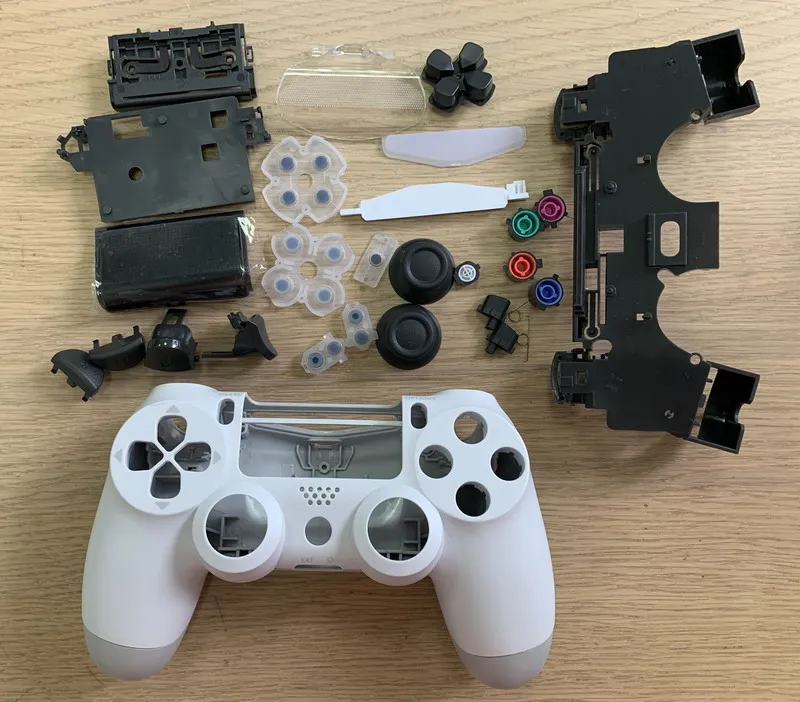 white Сделано в Китае запасной чехол Корпус для ps4 slim pro 4,0 jdm-040 беспроводной контроллер touch с света - Цвет: white