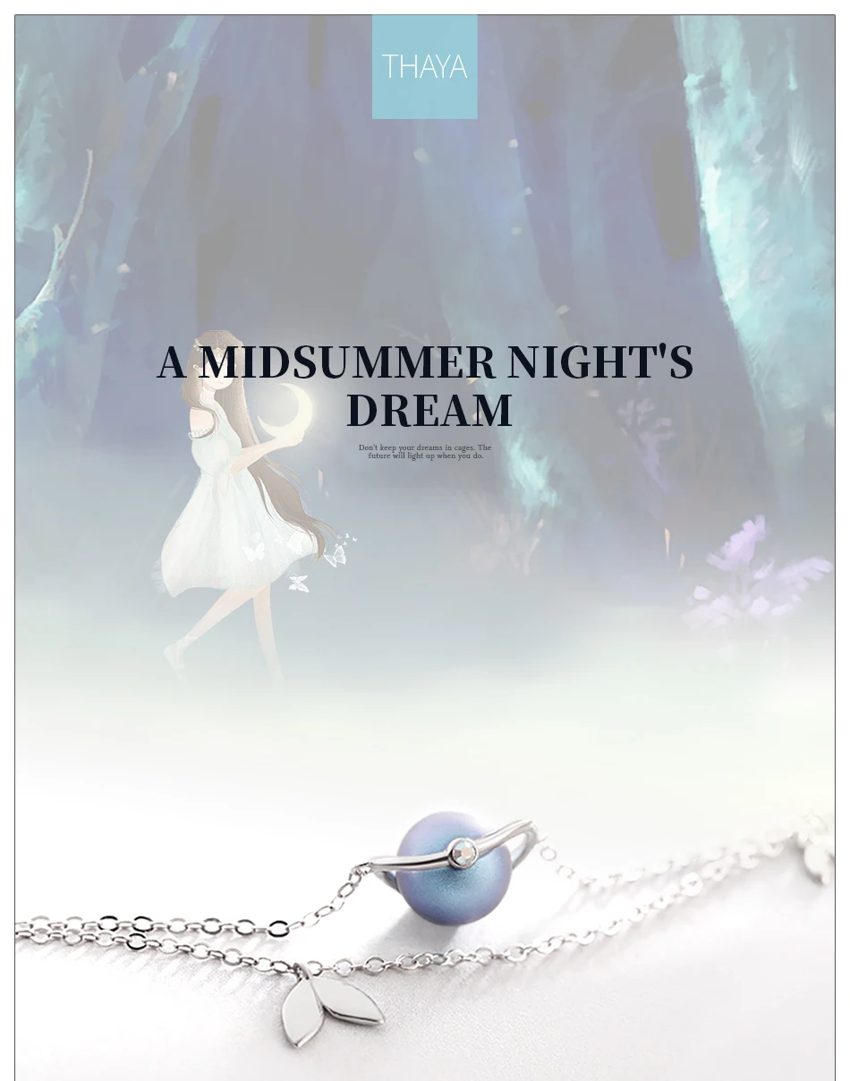 Thaya Midsummer Night's Dream Design' браслеты s925 Серебряный браслет женский фантазийный Стиль Элегантные Изысканные ювелирные изделия дружбы