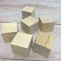 set of 16 unfinished pine wooden blocks 1 6inch 4cm