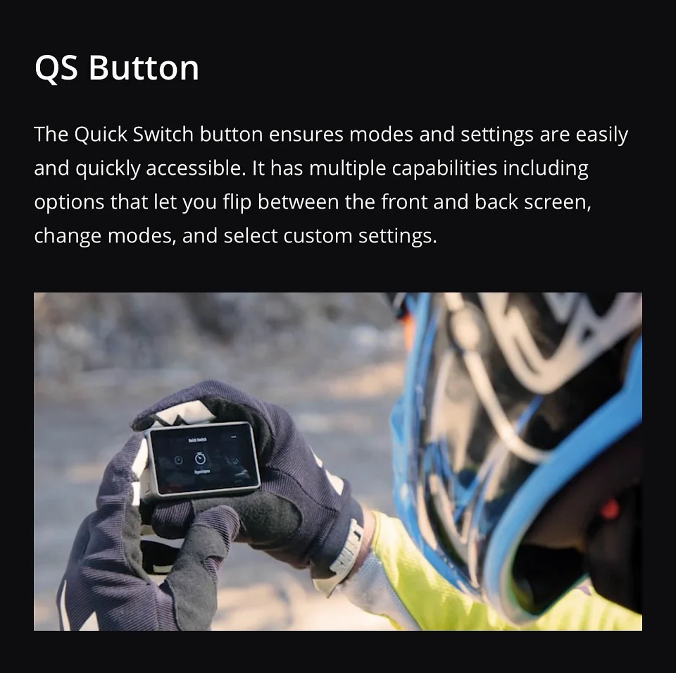 DJI Osmo экшн Cameria 11 м Водонепроницаемый двойные экраны 1/2 образования легкой пены. " CMOS 12MP4K HDR видео 8 xslow движения UHD качество RockSteady