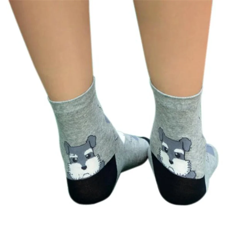 Недавно Дизайн милые Пёс из мультфильма носки полосатый рисунок Для женщин носок