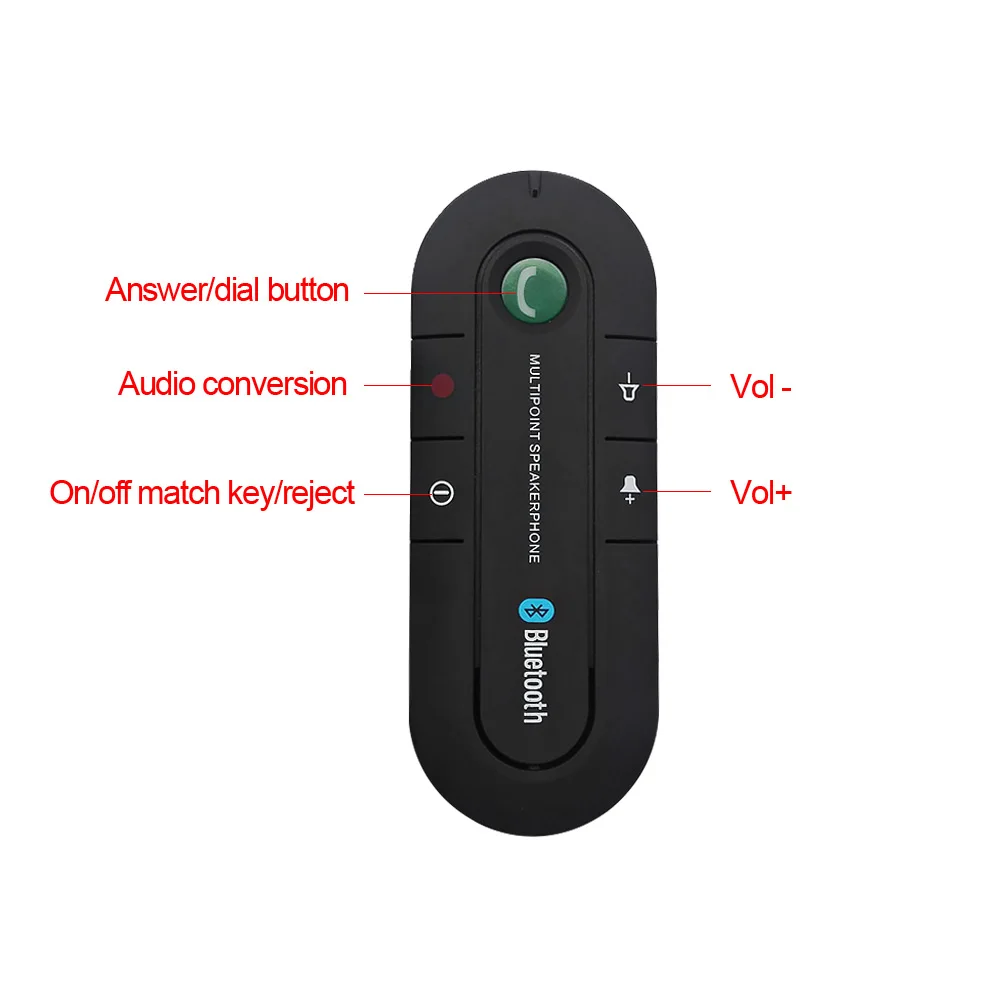 AOSHIKE зеркальный комплект Bluetooth автомобильный беспроводной динамик телефон MP3