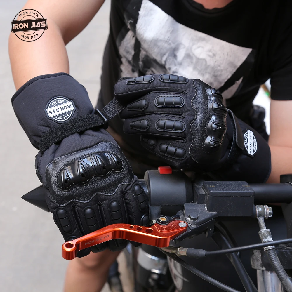 Мото-перчатки зима теплая водонепроницаемый ветрозащитный защитные перчатки 100%