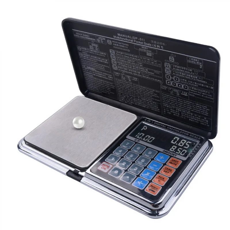Urijk Multifunction Pocket Scale 6 In 1 Digital Calculation Scale 100/200/300/500/1000g 0.01/0.1g Jewelry Scales Weight Balance