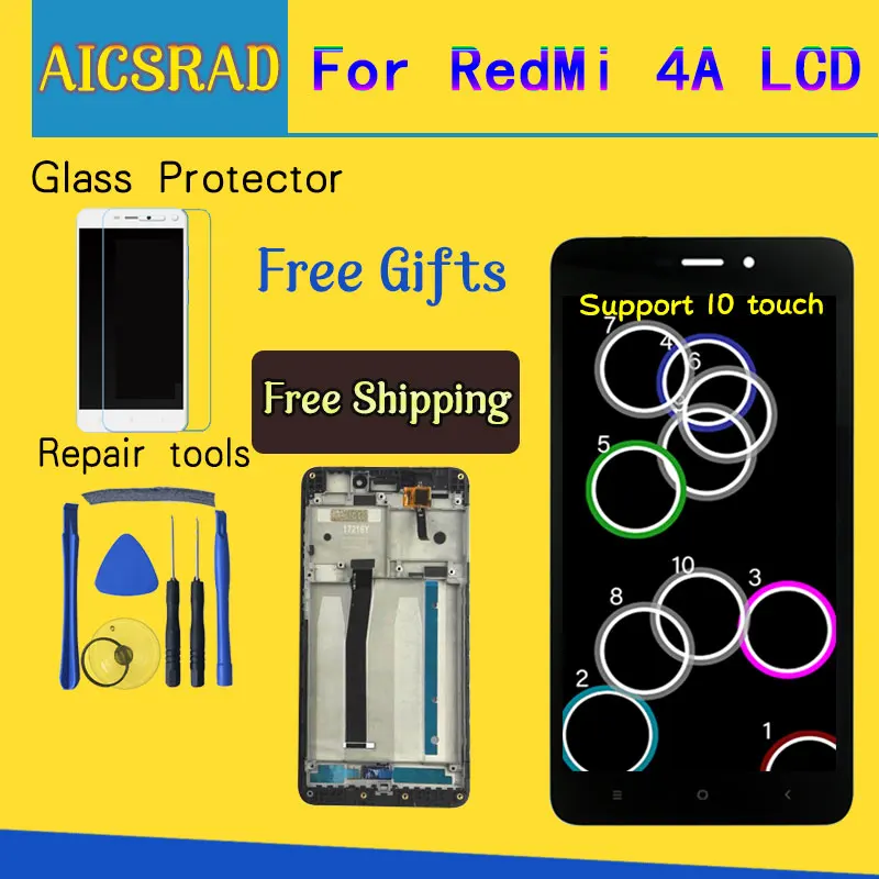 ЖК дисплей AICSRAD 5 0 для XIAOMI Redmi 4A с сенсорным экраном и дигитайзером замена