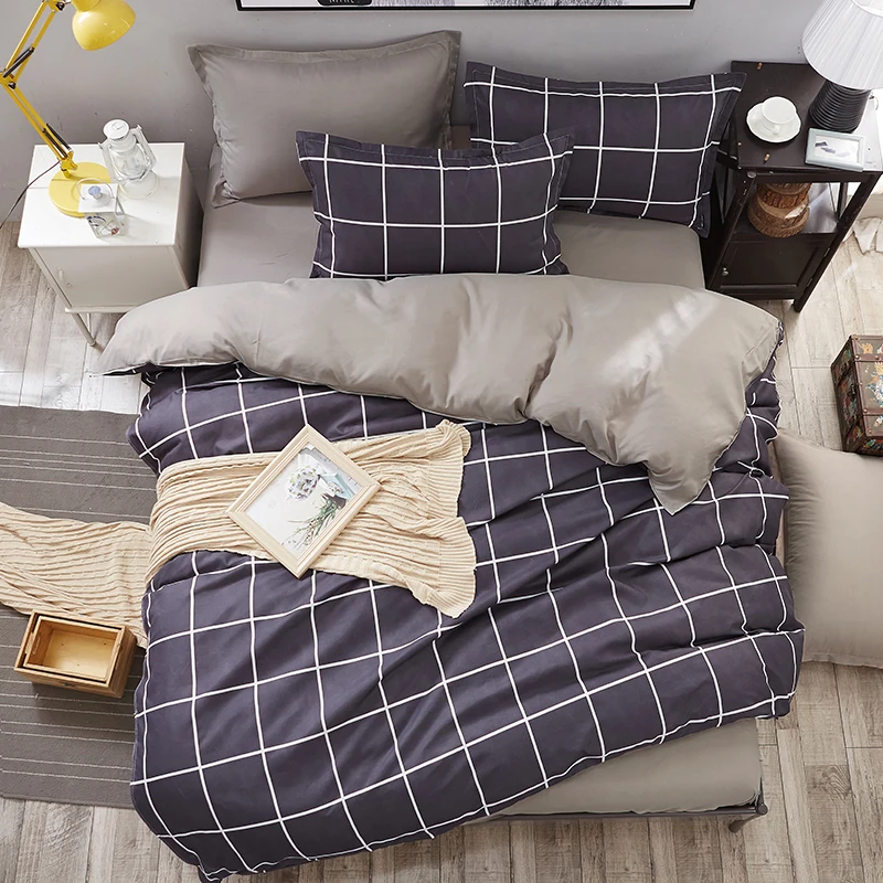 

Newest Geometric Pattern Polyester Bedding Sets Hot Sales Duvet Cover Set Single Double Queen King Size47