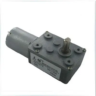 

GW370 DC 24V 25RPM 6mm Shaft Rectangle Gear Box Terminals Electric Geared Motor