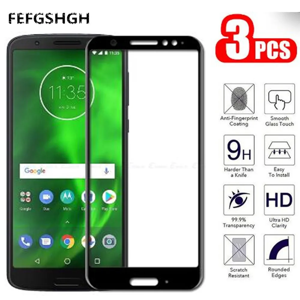 Стекло на для lenovo Moto G6 Play закаленное стекло Motorola cristal Glas Защитная пленка экрана