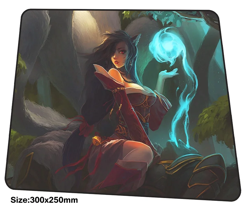 Ahri коврик для мыши 300x250 мм коврики лучшие игровой геймер Новое прибытие большой с