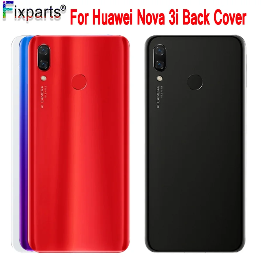 Крышка батарейного отсека для Huawei Nova 3i заднее стекло задний корпус P Smart Plus