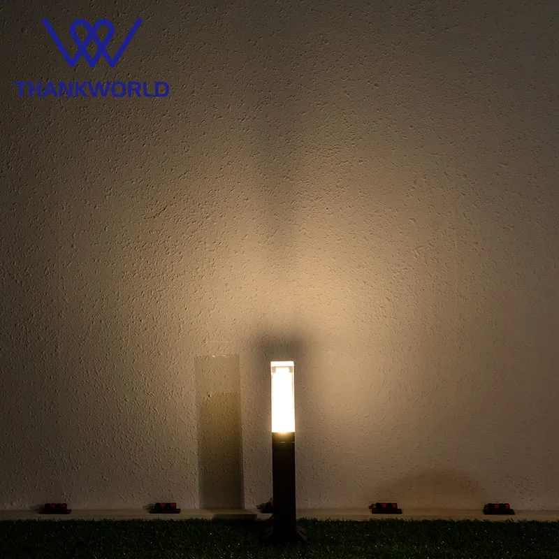 

VW LED lantern light 220v 5w lawn lamp ip65 aluminum Garden light Fixture outdoor Lighting Acylic Garden path bollard light