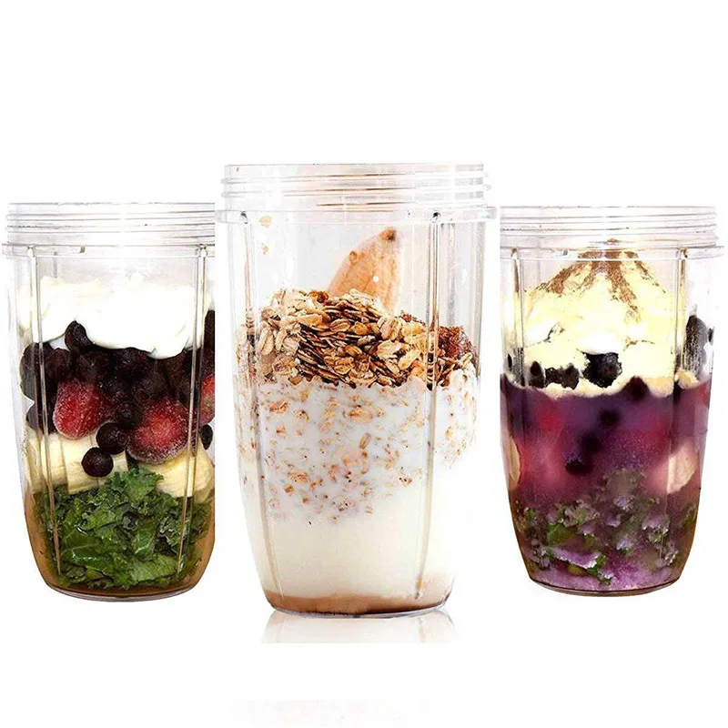 

Juicer Accessories 2PC/Set Juicer Cup PC Materials Mug Clear Replacement For NutriBullet Nutri For Bullet Juicer New