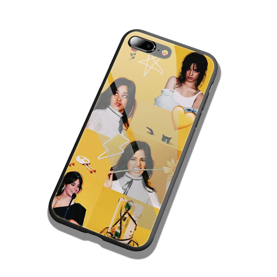 Мягкий чехол из закаленного стекла Lavaza Camila Cabello для iPhone 6 6S 7 8 Plus 5 5S SE XR X XS 11 Pro MAX |
