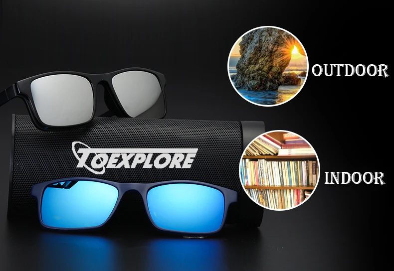 TOEXPLORE ore, поляризованные оптические очки на клипсах для женщин и мужчин, антибликовые солнцезащитные очки для вождения, близорукости, магнитные очки, оправа для рыбалки, UV400