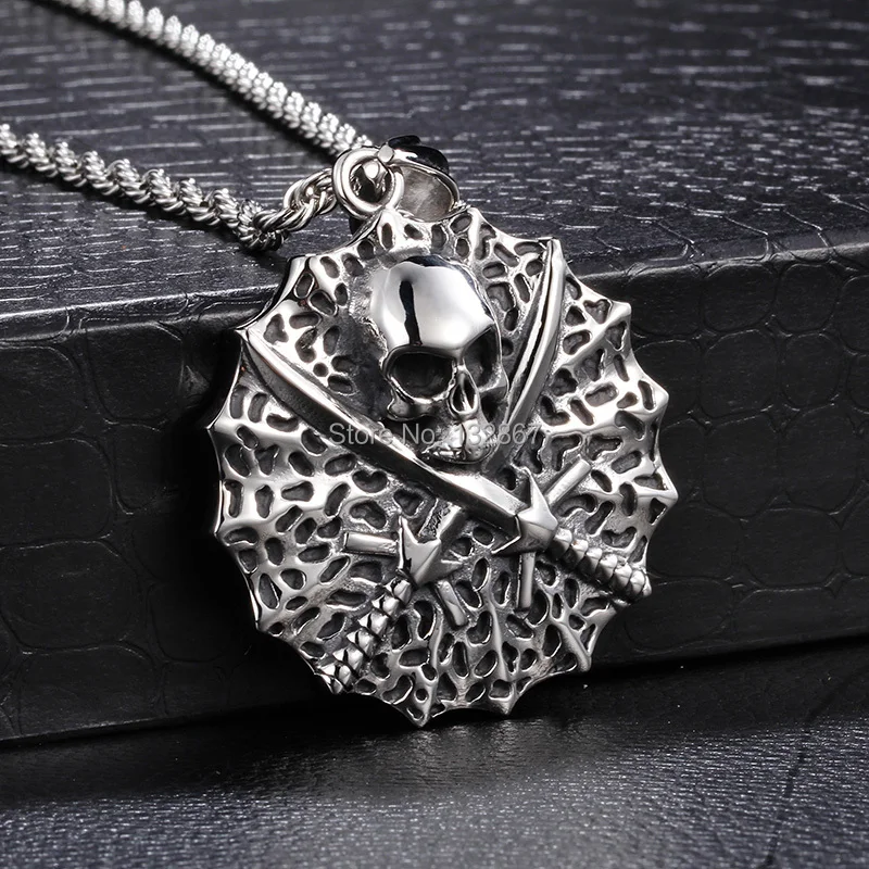 Хип-хоп в стиле панк Мужская Байкерская Подвеска из нержавеющей стали 316L с мачете