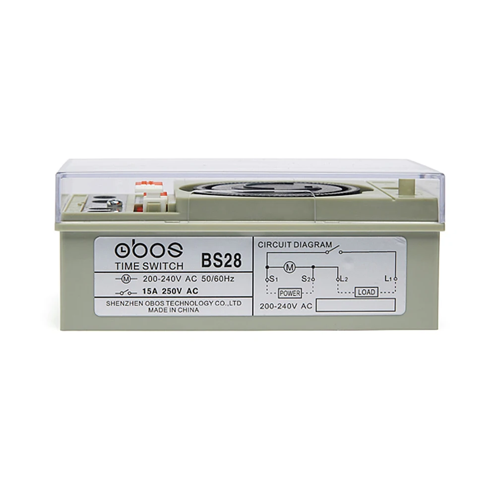 New OBOS brand good quality trip type 110V timer mechanical with 48 times on/off per day min time interval 30min free shipping |