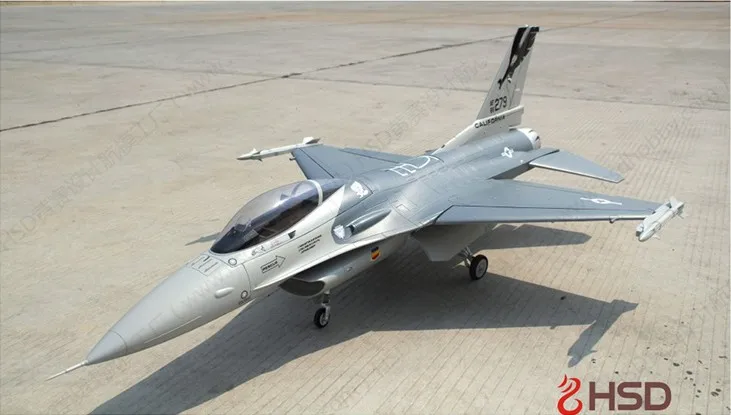 HSD F16 105 мм EDF реактивный самолет PNP формат 8S или 12S версия thunderbird и серый камуфляж с тормозом и гироскопом системы