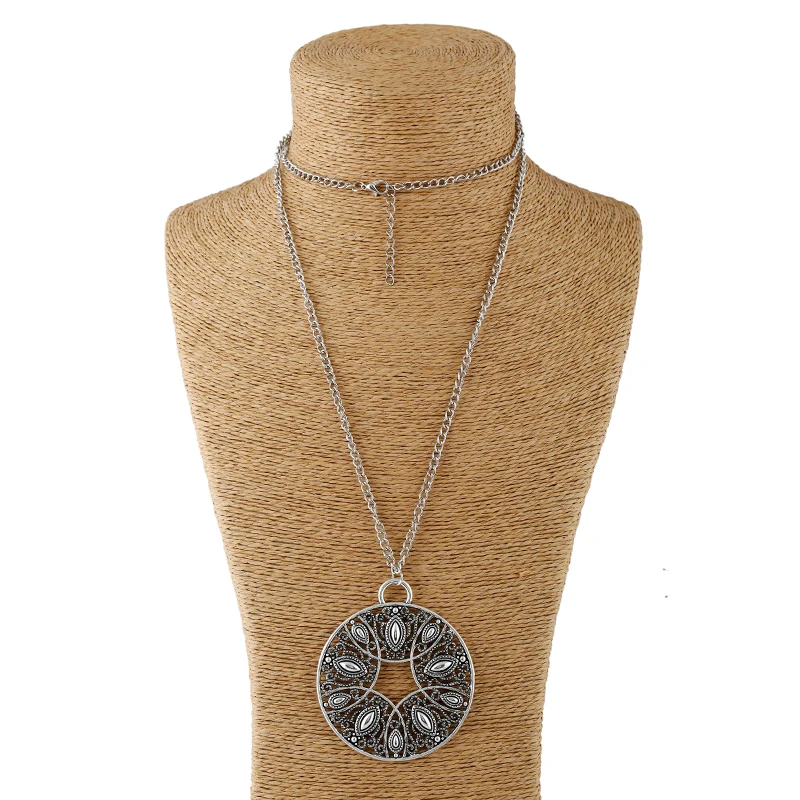 Винтажное серебряное массивное абстрактное металлическое сердце подвеска