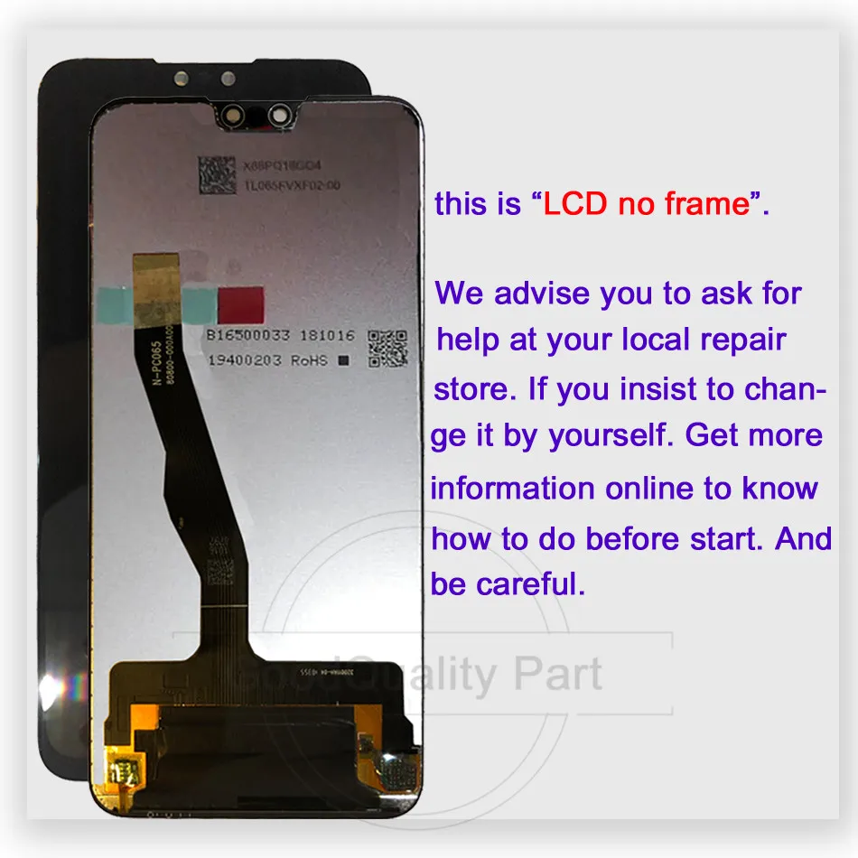 New 6.5ɿor Huawei Y9 2019 LCD DIsplay Touch Screen Digitizer Assembly JKM-LX1 JKM-LX2 JKM-LX3 enjoy 9 plus replacment | Мобильные