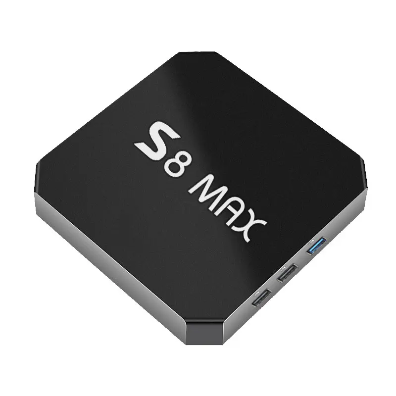S8 MAX Smart tv Box Android 8 1 RK3328 4 Гб ОЗУ 32 ПЗУ USB 3 0 2 4G и 5G wifi Bluetooth медиаплеер H.265 4K HD