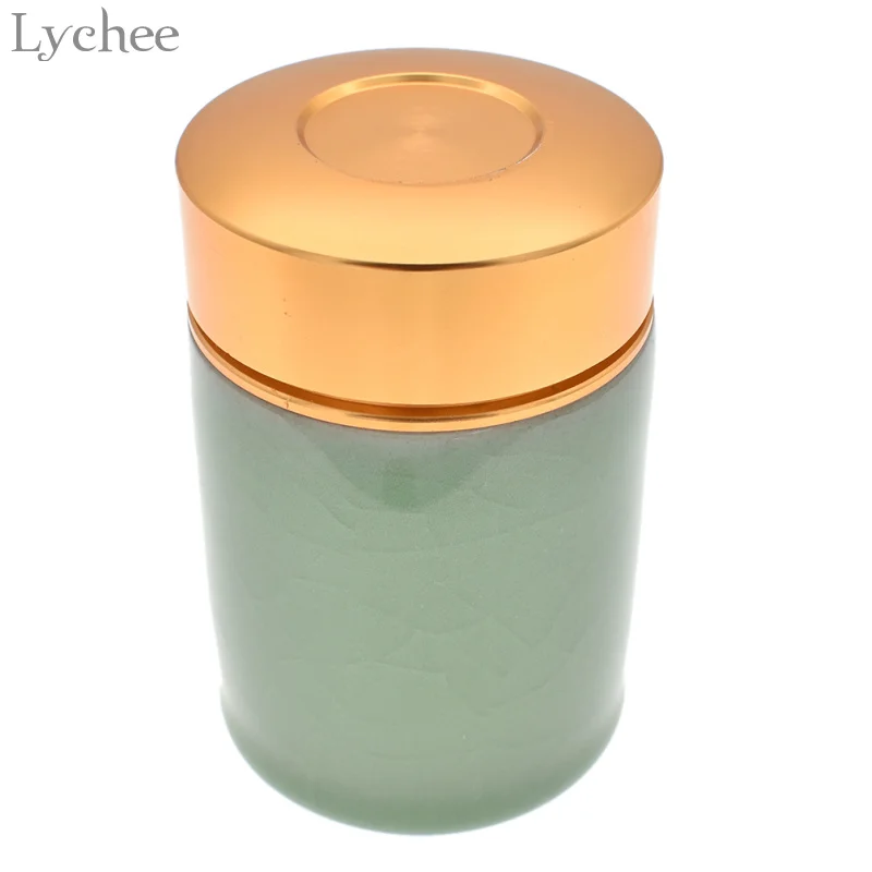 Lychee китайский стиль Celadon чайная коробка еда Сухофрукты для хранения банка конфет