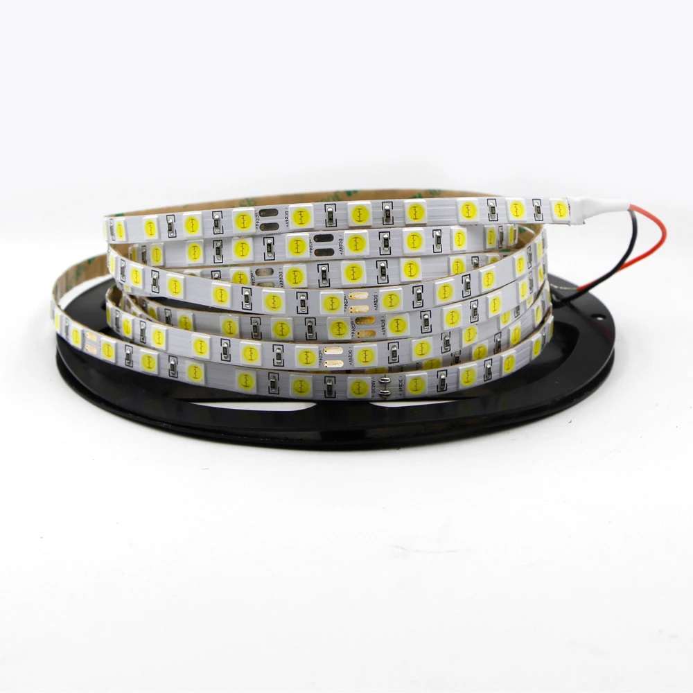 5 м СВЕТОДИОДНАЯ лента SMD 6565 5050 RGB 12 В гибкая лента лампа белый водонепроницаемый Светодиодный светильник лента украшение 60 Светодиодный s/m лента лампа 12 В