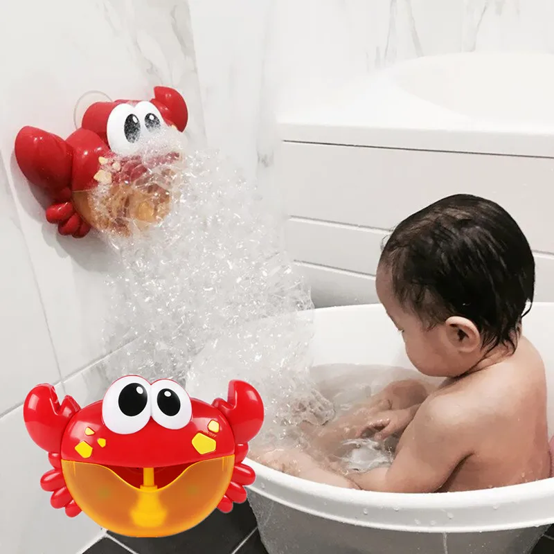 32 Песни ванны младенца с мыльными пузырями крабы для Детей Забавные Bath музыка Bubble Maker для ванной, бассейна плавательный машина для производства мыла детская Ванная комната
