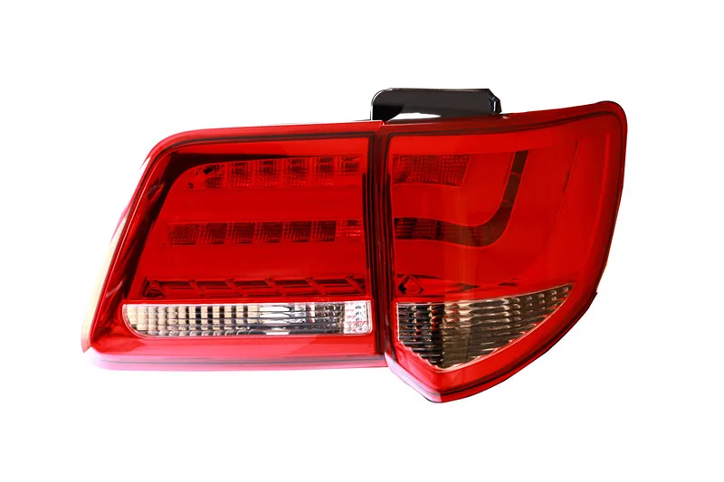 Red color Один комплект автомобиля Стайлинг для Fortuner задние фонари 2012 2013 для Fortuner светодиодный задний фонарь+ сигнал поворота+ тормоз+ обратный светодиодный свет - Цвет: Red color