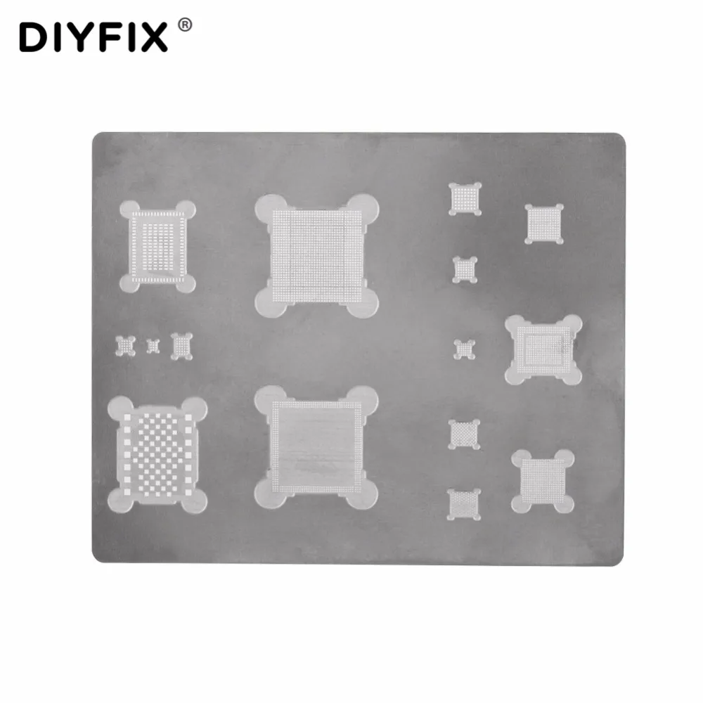 Шариковый паяльник DIYFIX с интегральной схемой стальная сетка 3D BGA трафарет для