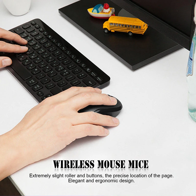 POWSTRO мини небольшой USB Беспроводной оптическая мышь 1000 Точек на дюйм мышей с