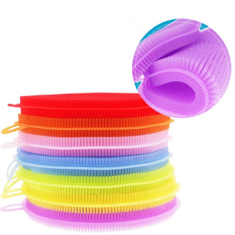 Волшебная силиконовая губка для мытья посуды многофункциональная Чистящая