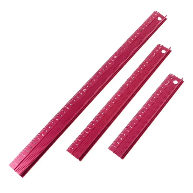 Professional Aluminum Alloy Straight Ruler Protective Scale Measuring Engineers Drawing Tool Rulers 20/30/45cm | Канцтовары для