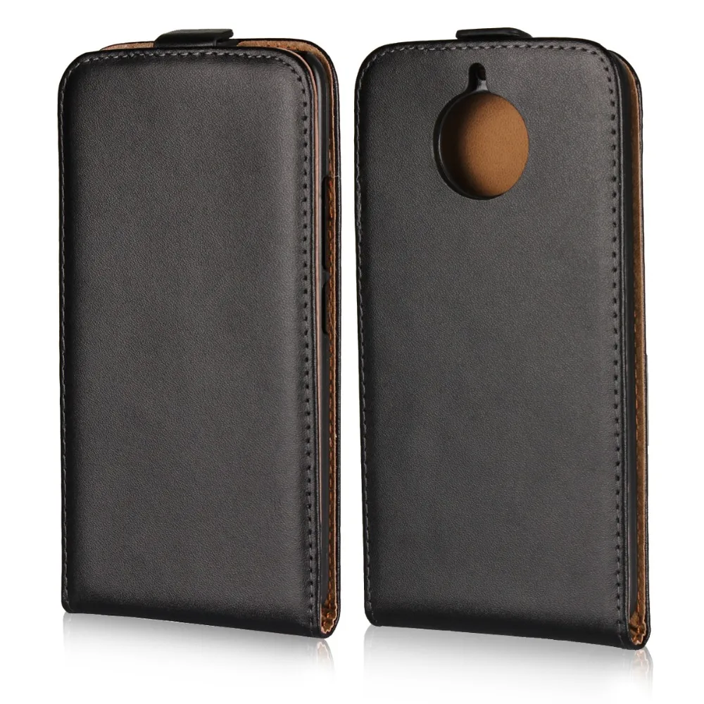 

KAILYON For Moto g5s g5s plus Luxury Vertical Flip Genuine Leather Case For Moto g5s g5s plus