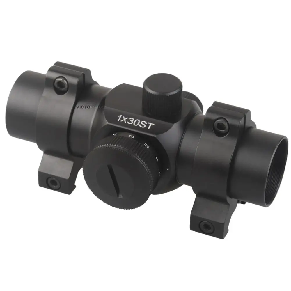 Victoptics 1x30 4MOA размер точки и 11 уровней интенсивности красной мультипокрытием