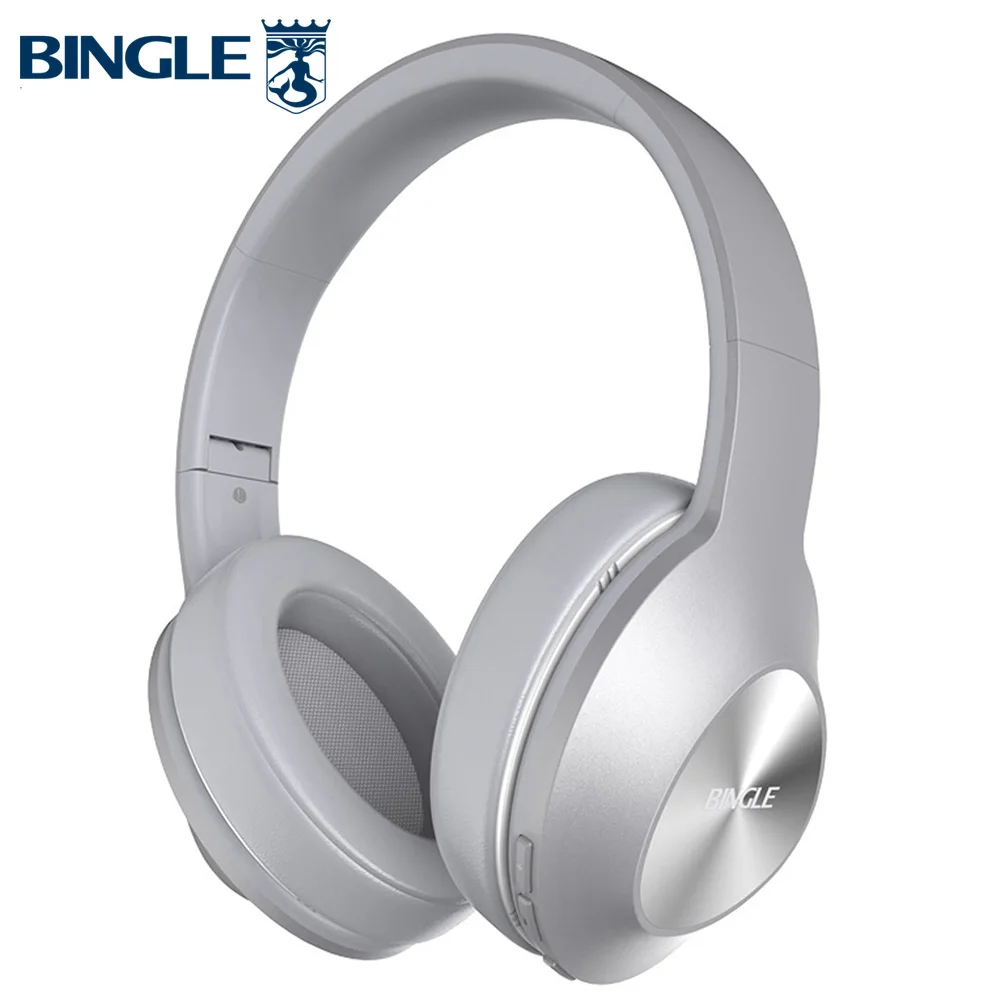 Bingle Q5 Экстра светильник Вес hi fi звук Шум шумоподавления Накладные наушники Bluetooth