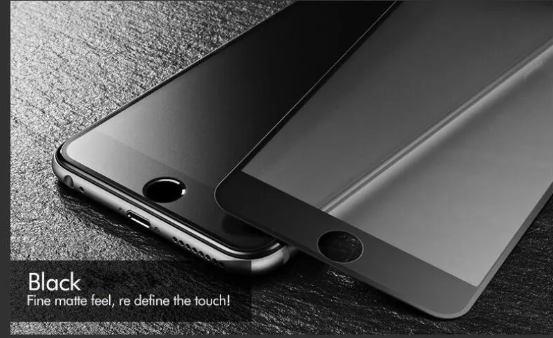 Закаленное матовое стекло 9H 2.5D 0 3 мм полное покрытие для iPhone 6 6s 7 8 Plus матовая