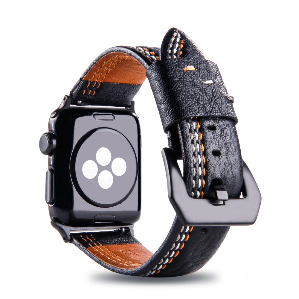 Горячая продажа кожаный ремешок для Apple Watch band 40 мм 44 38 42 iwatch 4 3 2 1 watchbandseries 5 |