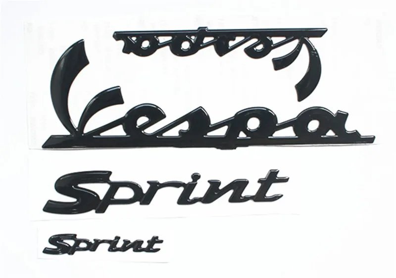 5 черных 3d наклеек для Vespa Sprint|Наклейки и стикеры| |