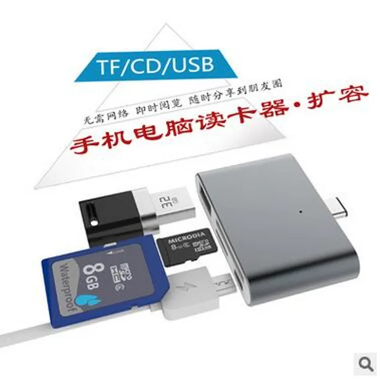 Высокоскоростной USB 3 1 type C кардридер высококачественный Мини адаптер для карт