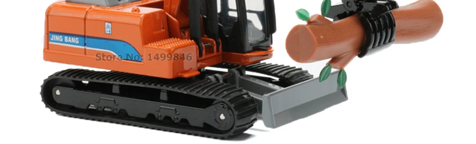 JINGBANG 1: 60 сплав Grab деревянная машина Игрушечная машина модель строительная машина Машинки Игрушки для детей подарок для мальчиков