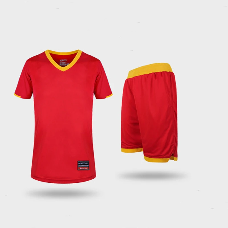 Плюс размер баскетбола трикотажные наборы мужская настраиваемая баскетбольная