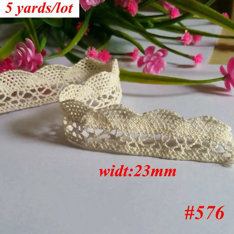 2-5 Yards/pack Cotton Lace Ribbon DIY Trim Fabric Handmade Accessories for Craft | Дом и сад