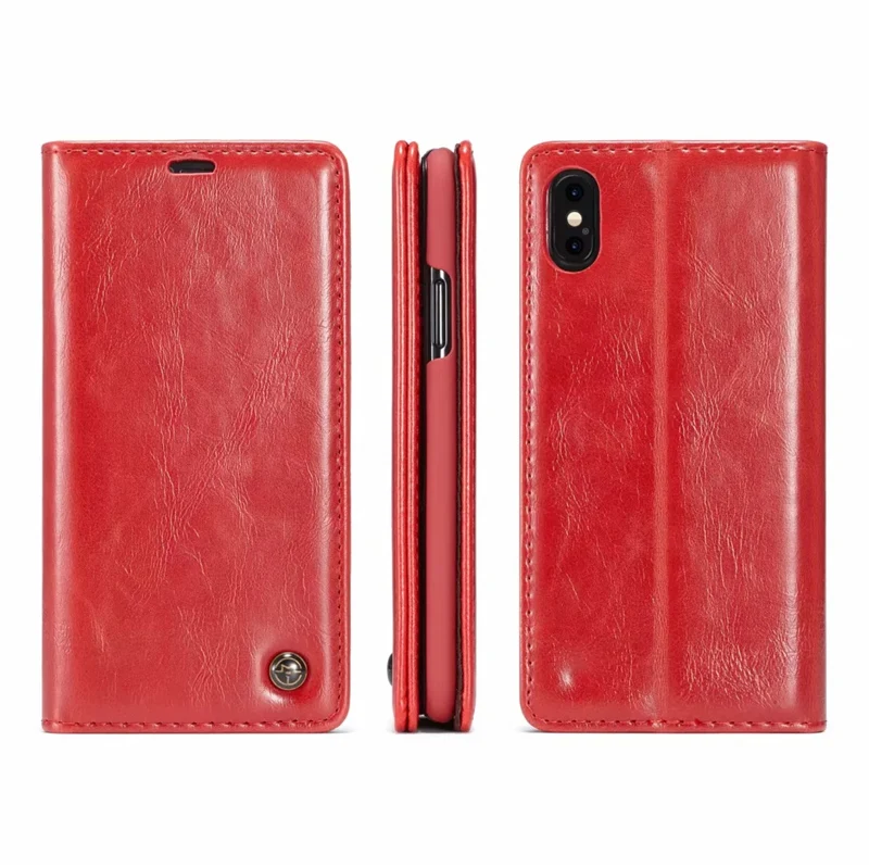 Роскошный кожаный флип чехол для iPhone 6 6S 7 8 Plus кошелек X телефона XS MAX XR Магнитный