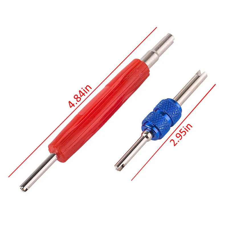 100 Pcs/Box HVAC R134A/R12 A/C Air Schrader Valve Core & Remover Tool Kit 1/4" 5/16" LKS99 | Обустройство дома
