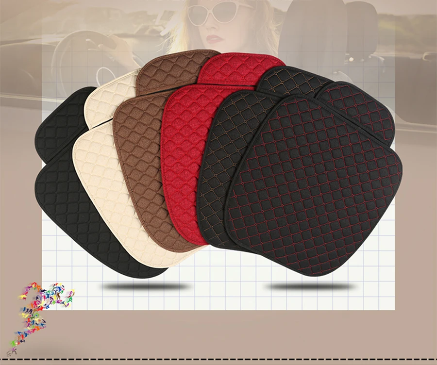 XWSN Linen car seat cover cushion suitable for 99% of the auto four seasons universal comfortable and breathable Car accessories