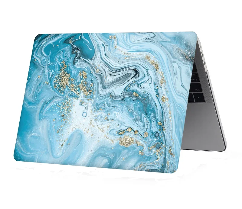 Чехол для ноутбука с мраморным принтом для MacBook Air retina Pro 11 12 13 15 для Mac Book New Pro 13 15 New Air 13,3+ с сенсорной панелью