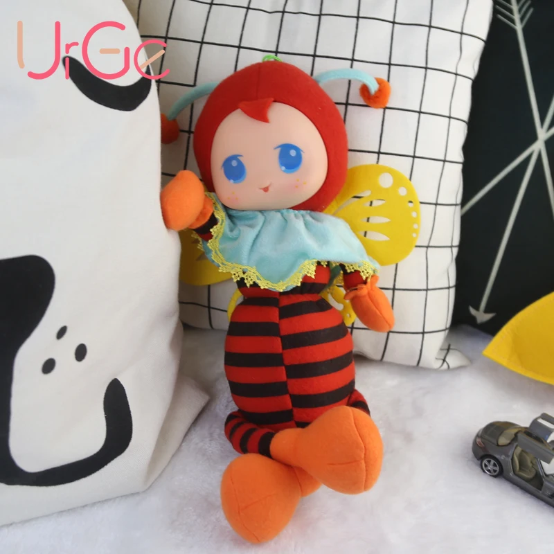 Kawaii Плюшевые чучела животных мультфильм красная пчела Детские куклы детские
