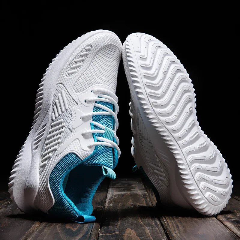 INS Spring Summer Fashion Fly Weave Sneakers Lighted Breathable Men Casual Shoes Jogging Tenis Masculino Sneaker | Обувь